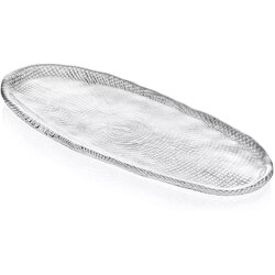 Ivv servirni krožnik Diamante 43x16cm, ovalen, prozoren, steklo Cene