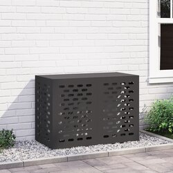vidaXL Črna Jeklo 100 x 50 x 70 cm Vzdržljivo Pokrov za klimo Cene