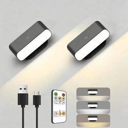 ALINANA 2x brezžična LED stenska svetilka z daljincem Cene