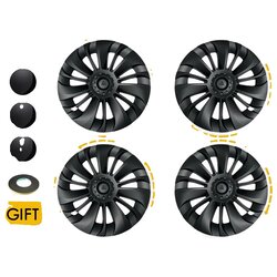 YIKUN Tesla Model Y pokrov kolesa, mat črna površina, enostavna namestitev, LR mat črna, (5000157713) Cene