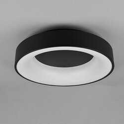 REALITY LEUCHTEN LED okrogla stropna svetilka Girona (27 W, Ø x V: 45 x 11 cm, Črna, Toplo bela) Cene