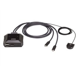 Aten 2-Port USB-C 4K DisplayPort KVM Switch with Remote Port Selector Cene