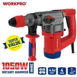 WorkPro WP470407 Električna čekić-bušilica SDS+, 1050W (4,5 J) ( WP470407 ) Cene