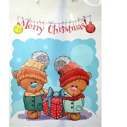 Cardex Darilna vrečka z božičnimi medvedki in napisom Merry Christmas, velikosti 32,5x45,5x10 cm. Cene