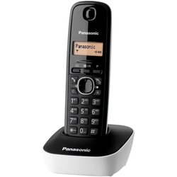 Panasonic telefon bežični, LED display, bijelo/crni, KX-TG1611FXW Cene