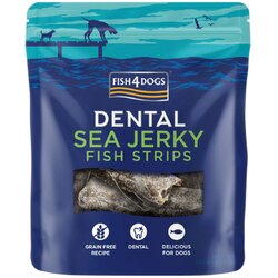 Fish4Dogs Priboljški Dental Sea Jerky Fish Strips koža bele ribe 100 g Cene