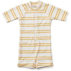 Liewood kombinezon za kupanje s rukavima max stripe jojoba/creme de la creme Cijene