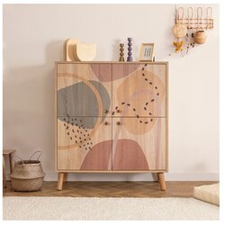 Hanah home Omarica v hrastovem dekorju v naravni barvi 95x111 cm Multilux – Cene