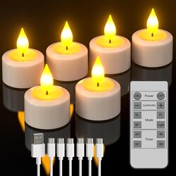 SOULBAY Komplet polnilnih LED čajnih svečk z daljincem in časovnikom Cene