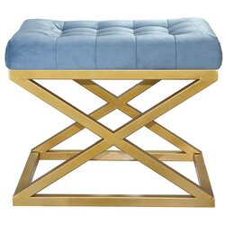 Atelier Del Sofa capraz - gold, turquoise goldturquoise pouffe Cene