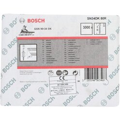 Bosch Čavao s D-glavom SN34DK 80R Cijene