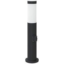 vidaXL Stebriček z vtičnico 50 cm nerjaveče jeklo IP44, (5000296965) Cene