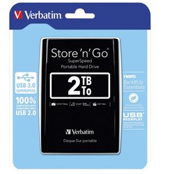 Hard DISK 2.5" 2TB USB 3.0 VERBATIM 53177 CRNI BLISTER Cene