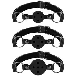 Bedroom Fantasies Set of 3 Ball Gags Black Cene