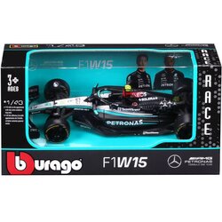 Bburago Mercedes-AMG F1 W15 Performance kovinski model dirkalnika F1 v merilu 1:43 (Lewis Hamilton #44) Cene