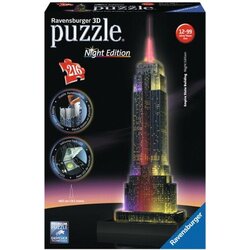 Ravensburger 216 delna 3D sestavljanka Empire State Building ponoči 125661 Cene