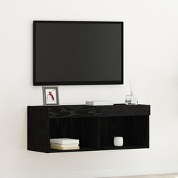 vidaXL TV ormar Crni hrast Čvrsta ploča s crnim hrastovim finišem Cijene