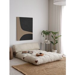 Atelier Del Sofa na rasklapanje, dvosjed, Fold Teddy 2, 120x24x75cm, krem Cijene