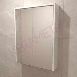 Kerametal snow white KN-60 gornji ormarić sa ogledalom Cene