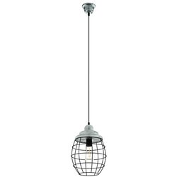 Eglo 79435 - Luster na sajli BAMPTON 1xE27/60W/230V siva/crna Cene