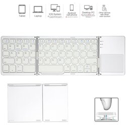  Tastatura Wireless sa touchpadom rasklopiva bela Cene