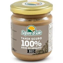 Sapore di Sole Bio 100% polnozrnata sezamova krema - temni tahini Cene