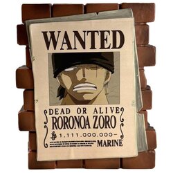 Plastoy kasica (bank) one piece - zoro wanted Cene