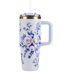 Rosmarino Termo lonček MegaCup Roses 870 ml – moder, (5000232067) Cene
