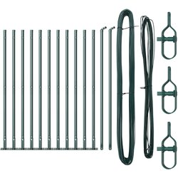 vidaXL stupovi ograde s podlogama 13 kom Ø32mm 110cm galvanizirani čelik Cijene