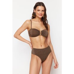 Trendyol ženski dvodelni kupaći, Braon Cene