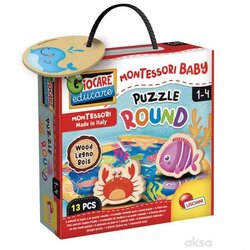 Odeon Montessori drvene okrugle puzzle Cijene