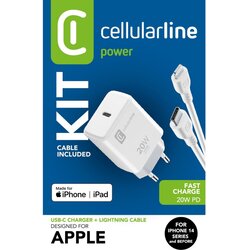 Cellular Line kućni punjač Apple USB-C i kabel C to Lightning 20W Cene