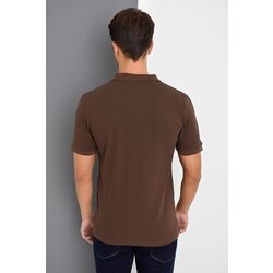 Dewberry Muška polo majica kratkih rukava T8561 braon | narandžasta | crna Cene