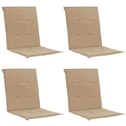  Jastuci za vrtne stolice 4 kom bež 100 x 50 x 3 cm od tkanine Cijene