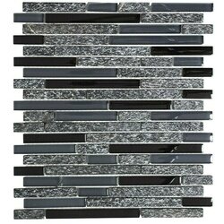 Mix Mozaik ploščice Crystal Mix XCM MV798 (29,8 x 33,8 cm, siva/črna, sijaj) Cene
