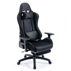 Eplaygame Gejmerska stolica HC-4036BL crna štof Cene