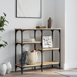 vidaXL Konzolni stol boja hrasta sonome 80x29x75 cm konstruirano drvo Cijene