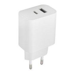 Maxlife kućni punjač za telefon od 20W sa USB-A i USB-C ulazom WHITE ( OEM0101138 ) Cene
