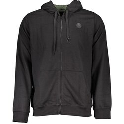 Gianmarco Venturi MEN'S BLACK ZIPPED SWEATSHIRT Cene