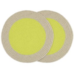 Remember Platneni podmetač 2 kom ø 38 cm Lime - Cene