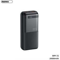 Remax power bank prenosiva baterija piloteer series RPP-72 20W+22.5W fast charging 20000mAh crni Cene