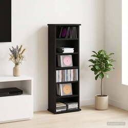 Cd ormar Crni hrast 60 x 17 x 92 cm Konstruirano drvo Cene