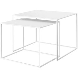 Blomus Bele kovinske mizice v kompletu 2 ks 50x60 cm Fera – Cene