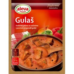 Aleva gulaš dodatak jelima sa začinima i povrćem 50g kesica Cene