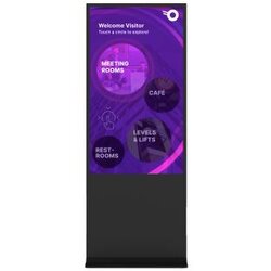 CleverTouch 65” cl touch totem, freestanding capacitive display Cene