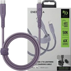 Energea FLOW USB-C KABEL ZA LIGHTNING C94 MFI 1.5M 60W 3A PD VIJOLIČEN, (21980623) Cene