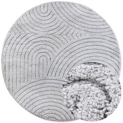 Elle Decoration Svijetlo sivi okrugao tepih ø 160 cm Panglao New York Light Grey – Cene