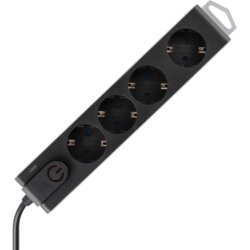 Home Produžni kabl sa zaštitom, 4 utičnica, 1.0 mm², 1.5 met – NVT 4K/BK Cijene