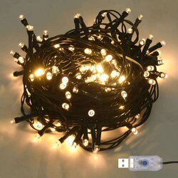  LED lučke s 150 LED diodami toplo bele 15 m PVC, (20669579) Cene