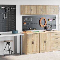 vidaXL Garažne omare 2 kosa sonoma hrast inženirski les Cene